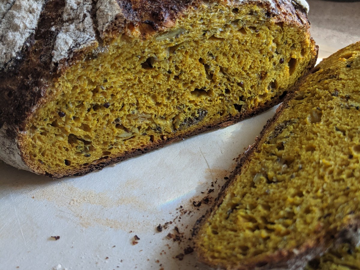 Turmeric and Caramelized Onion Seeded&nbsp;Sourdough